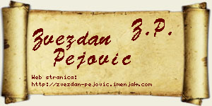 Zvezdan Pejović vizit kartica
